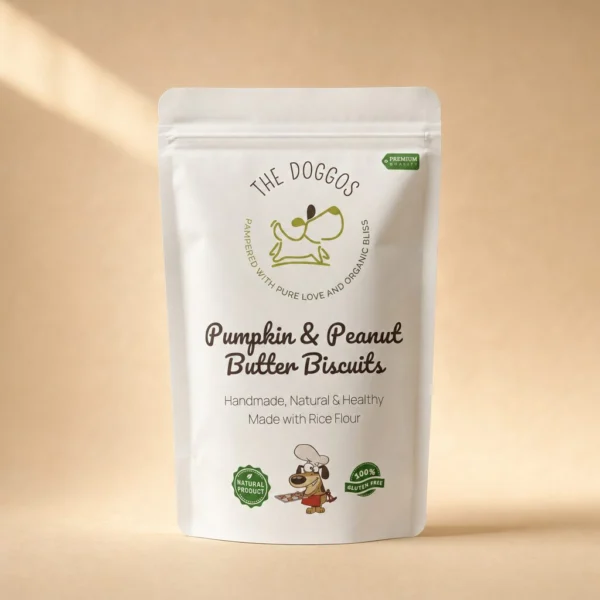 Pumpkin and Peanut Butter Biscuits For Dogs