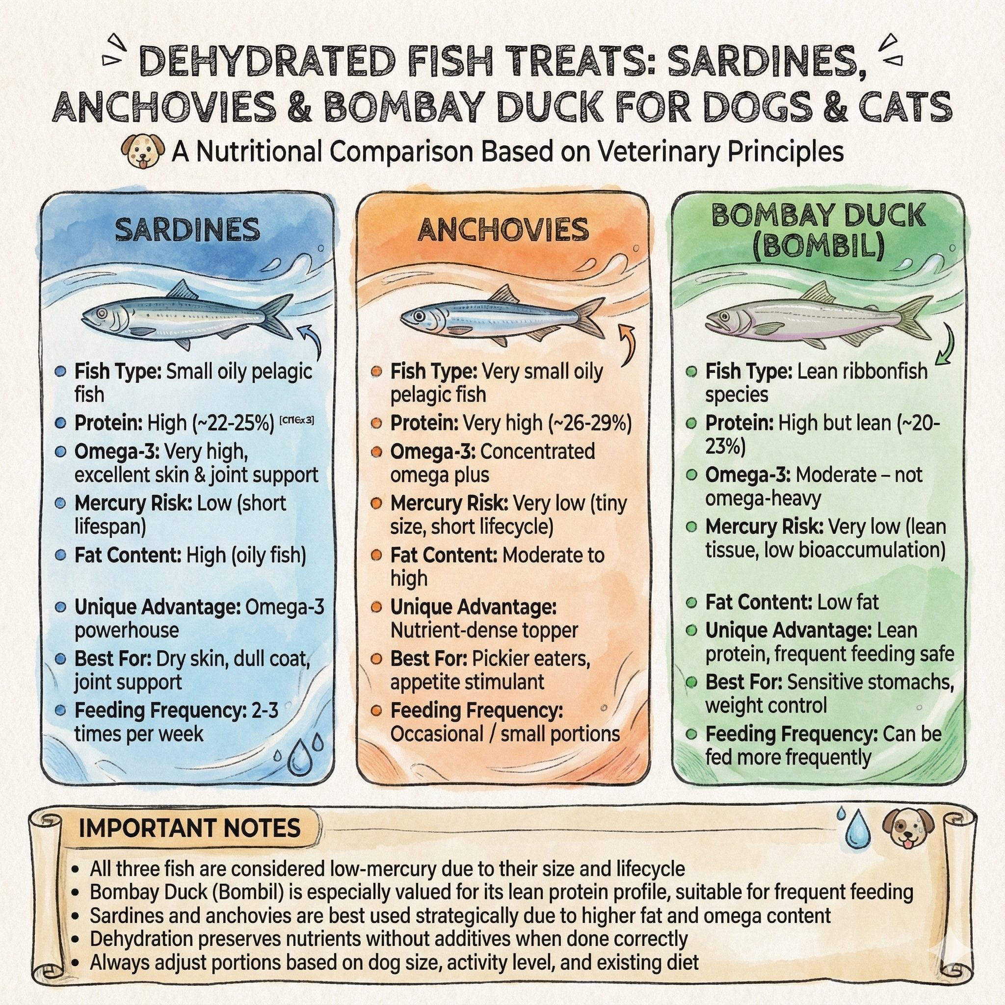 Dehydrated Fish Treats for Dogs & Cats: Sardines vs Anchovies vs Bombay Duck (Bombil) 2 1767880606909