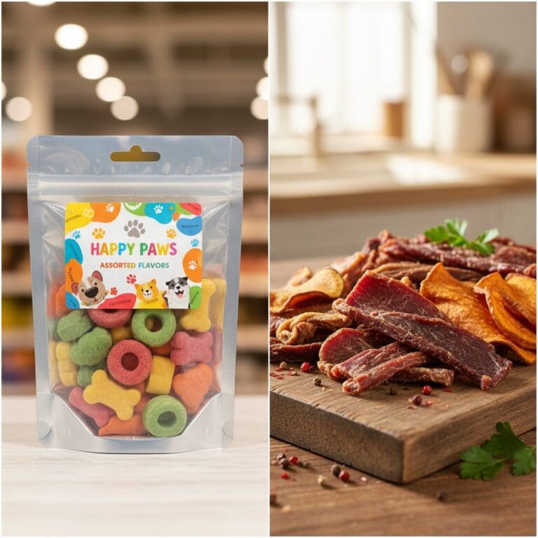 dehydrated treats vs commercial treats