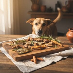 Natural dehydrated dog treats — anchovies for dogs