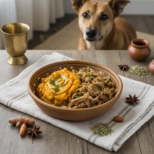 Home-cooked dog meal — can dogs eat lychee India