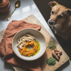 Home-cooked dog meal — moringa for dogs India