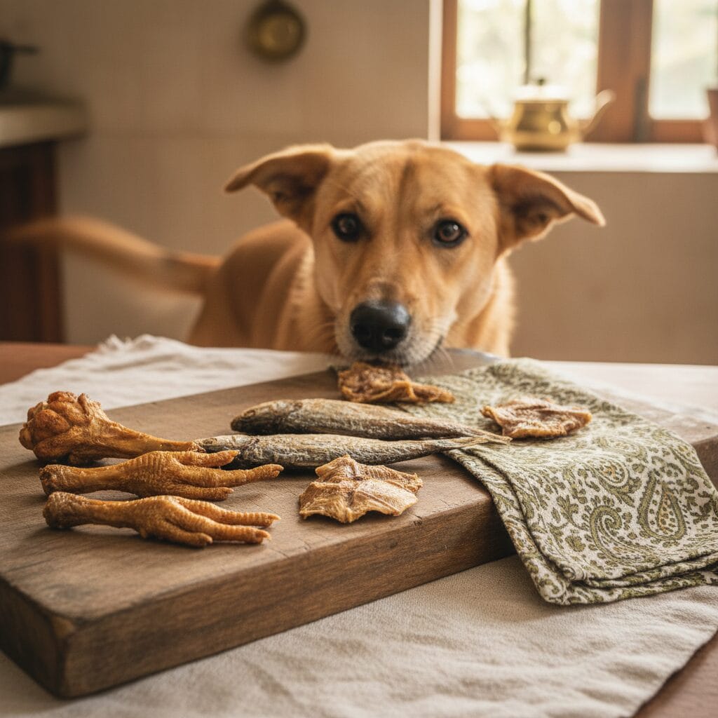 Natural dehydrated dog treats — pig bones for dogs India