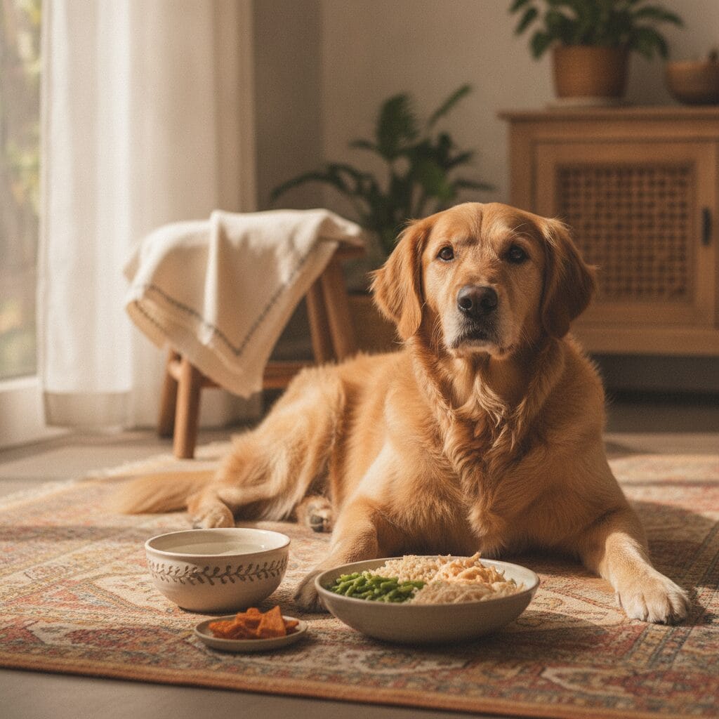 Healthy dog — best dog food for delhi pollution immunity