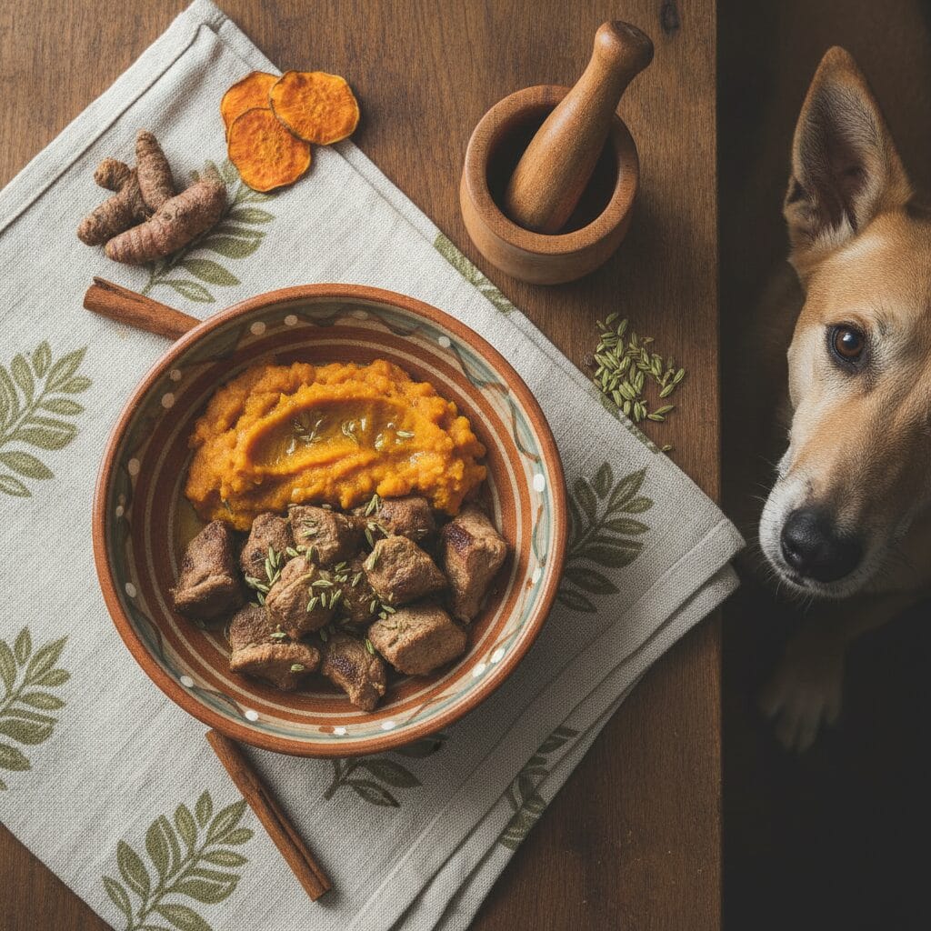 Home-cooked dog meal — can dogs eat jamun India