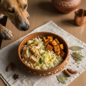 Home-cooked dog meal — curd rice for dogs in indian summers: benefits, risks, and healthy feeding