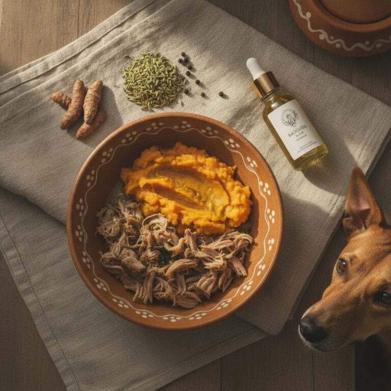 Home-cooked dog meal — How to Use Baobab Oil for Monsoon Fungal Infections in Indian Dogs