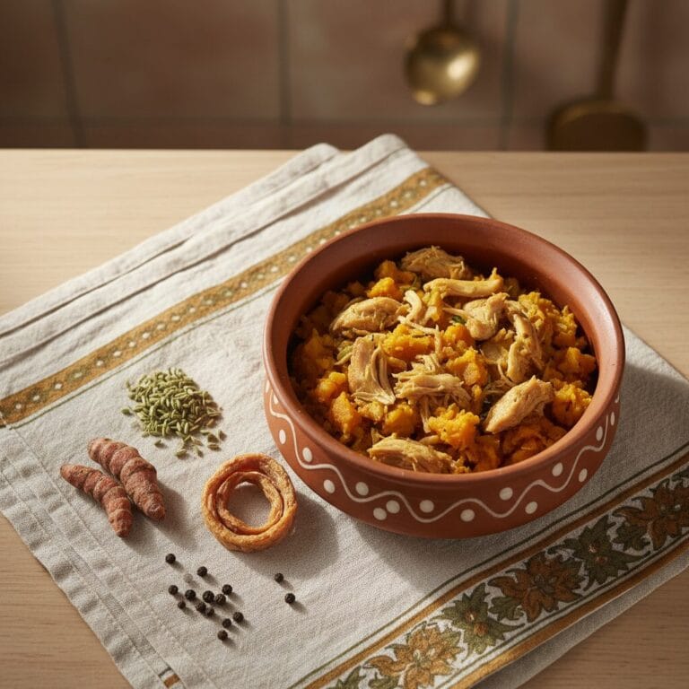Home-cooked dog meal — kombai natural indian diet plan