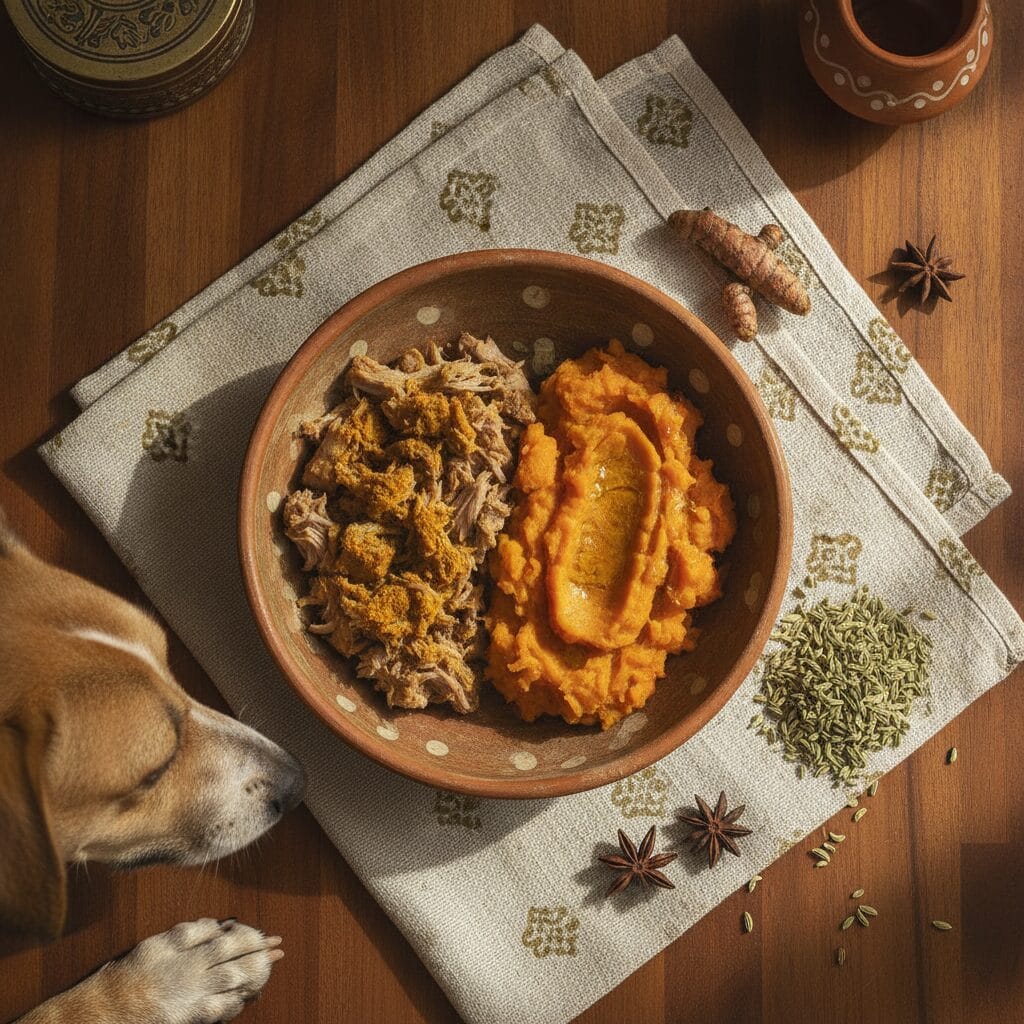 Home-cooked dog meal — vs daily diet in india