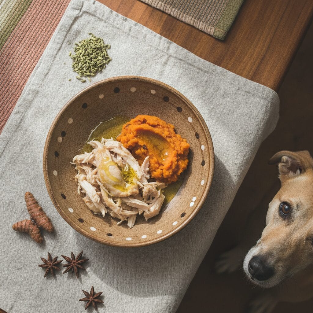 Can Dogs Eat Poha? An Indian Pet Parent's Guide to Its Benefits 1 Home-cooked dog meal — benefits, indian pet parent guide
