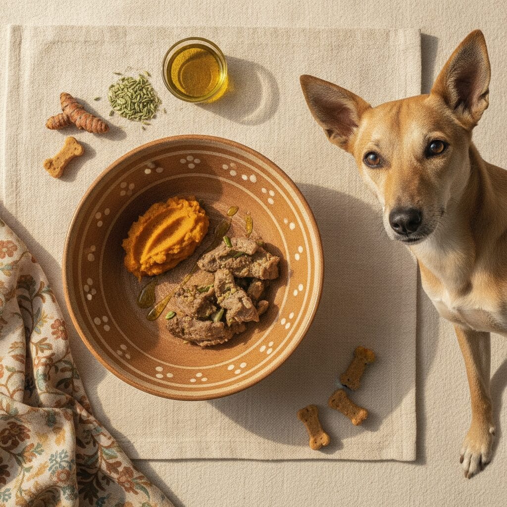 Home-cooked dog meal — Best Natural Cat Weight Loss Diet & Portion Control Guide in India [2026]