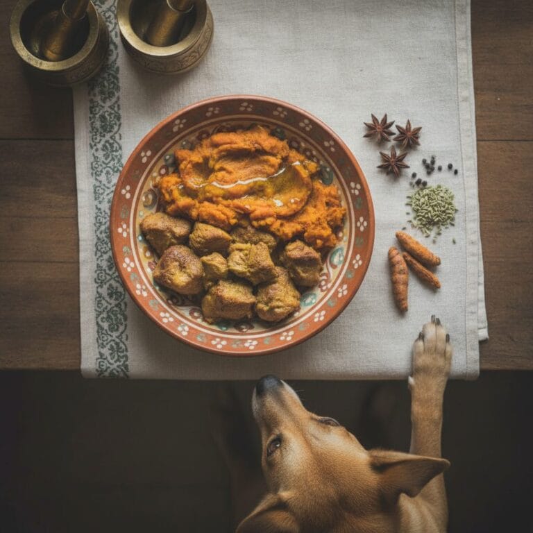 Home-cooked dog meal — natural senior cat diet India