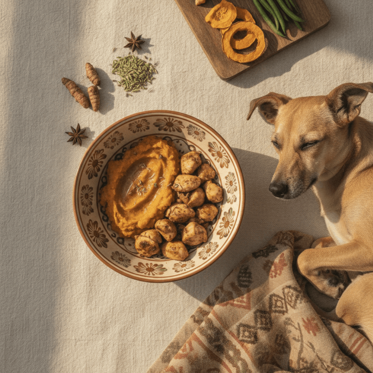 Home-cooked dog meal — indian dogs gas thyroid caution