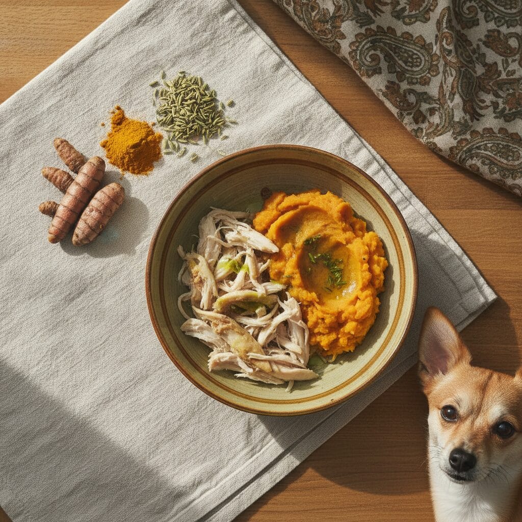 Home-cooked dog meal — patella small dogs diet india